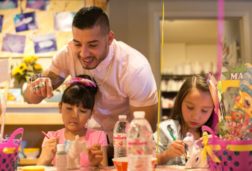 Families having a fun day out at Petroglyph’s Santa Cruz Studio