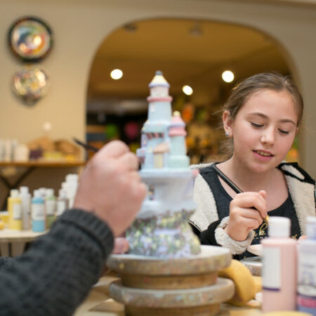 Family-friendly activities at Petroglyph’s Santa Cruz Studio.