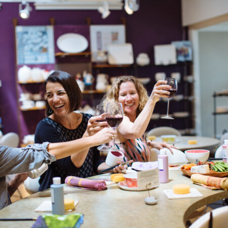 Girls night out in San Jose at Petroglyph Willow Glen location.