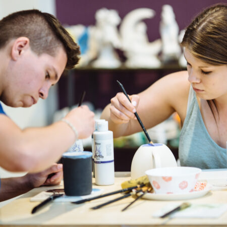 Small group event at Petroglyph.